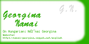 georgina nanai business card